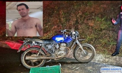 Motociclista morre após colidir com vaca na BR-146