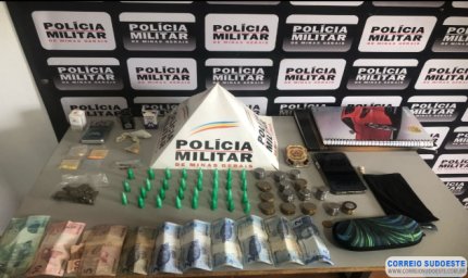 Policias Civil e Militar prende autor de tráfico de drogas em Guaranésia