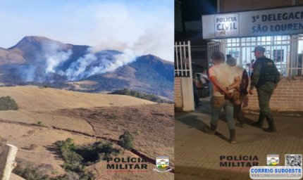 Polícia Ambiental prende suspeitos de atear fogo em florestas de Minas