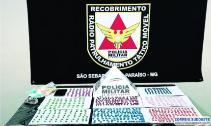 Polícia Militar apreende mais de 750 comprimidos de ecstasy