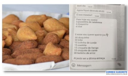 Prejuízo de R$ 26 mil: Mulher encomenda e paga salgados há dois anos com pix falso