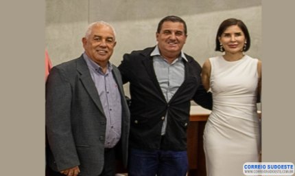 Vereadores Léo Moraes e Nelzina Lara tomam posse para a Legislatura 2025/2028