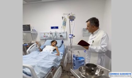 Adolescente é batizado na UTI enquanto aguarda transplante de coração