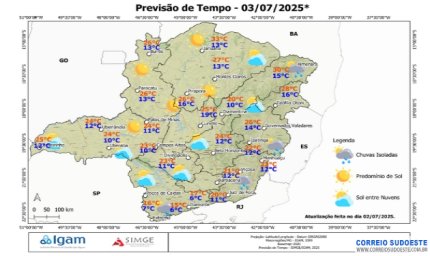 Frente Fria Mantém Clima Instável e Previsão de Geada no Sul de Minas