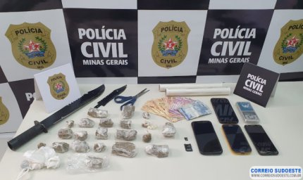 DUPLA É PRESA POR TRÁFICO DE DROGAS EM GUAXUPÉ