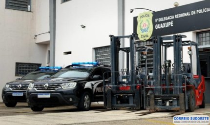 Polícia Civil recupera três empilhadeiras avaliadas em R$ 350 mil em operação no Sul de Minas