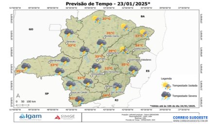 Tarde com pancadas de chuva nesta quinta-feira