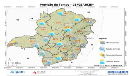 Sudeste terá chuvas intensas e frio, nesta quinta-feira (29)