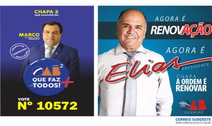 DUAS CHAPAS DISPUTARÃO A ELEIÇÃO DA OAB NO SÁBADO