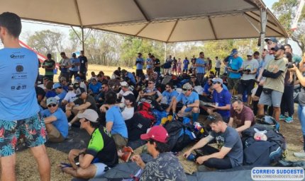 Daqui a pouco, na Pratinha, pouso dos participantes do Campeonato Brasileiro de Parapente
