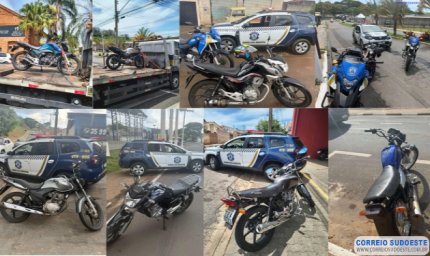 Operação Trânsito Seguro apreende 12 motos em Guaxupé