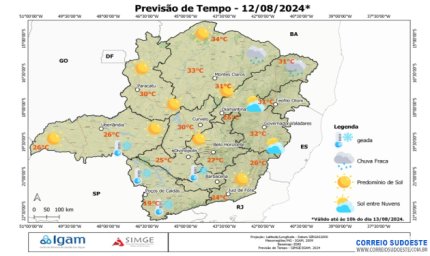 Segunda-feira com alerta para geada e declínio de temperaturas