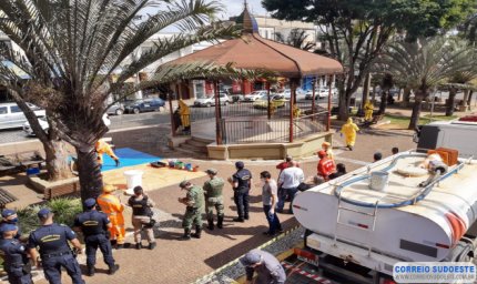 TREINAMENTO DE DESINFECÇÃO DE LOCAIS PÚBLICOS OCORREU NESTA QUARTA-FEIRA EM GUAXUPÉ