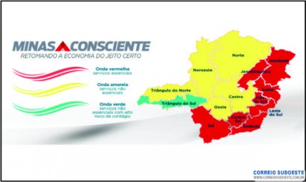 SUL DE MINAS REGRIDE PARA ONDA VERMELHA E SÓ ESSENCIAIS DEVERÃO FUNCIONAR