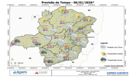 Terça-feira com temperaturas baixas em Minas
