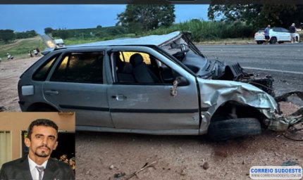 Acidente envolvendo três veículos causa morte de motorista de Arceburgo