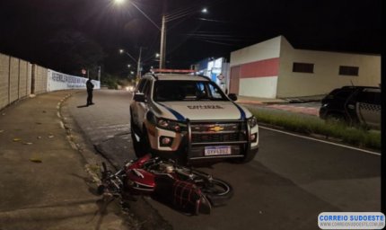 Madrugada de Perigo: Motociclista sem habilitação é preso após perseguição