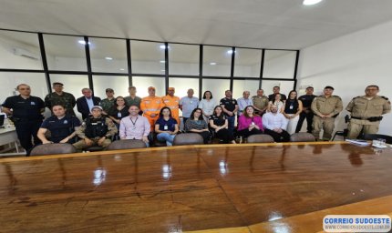 Primeira reunião do GGIM de 2025 reúne forças de segurança de Guaxupé na Prefeitura