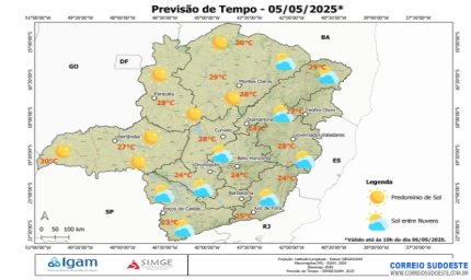 Minas tem previsão de geada fraca para a próxima madrugada