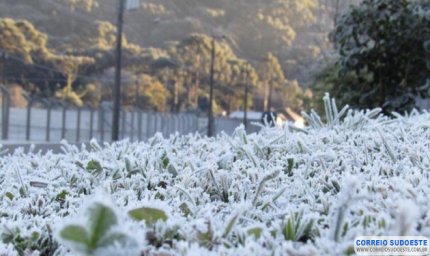 FRIO COM GEADA CONTINUA NOS PRÓXIMOS DIAS