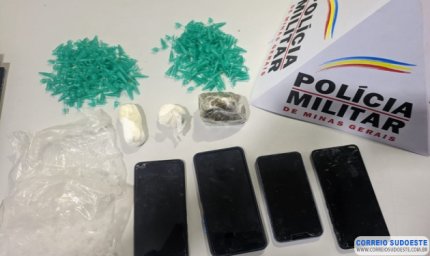 PM de Monte Belo flagra jovens com drogas na rodovia
