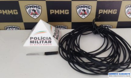 Homem é preso por furto de cabos de energia em Guaxupé