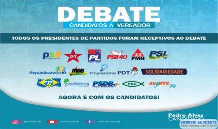 DEBATE DE CANDIDATOS A VEREADOR EM GUAXUPÉ