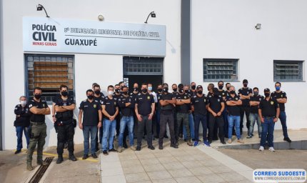 MAIS DE 46 POLICIAIS CIVIS PARTICIPAM DE OPERAÇÃO EM GUAXUPÉ E REGIÃO