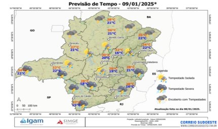 Período da tarde pode ser de fortes chuvas na região Sudeste