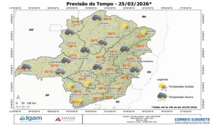 Minas sob alerta: tempestades avançam e prometem tarde de fortes chuvas