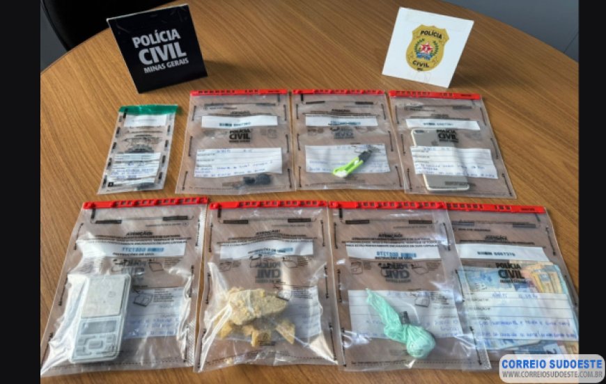 Polícia Civil prende jovem por tráfico de drogas