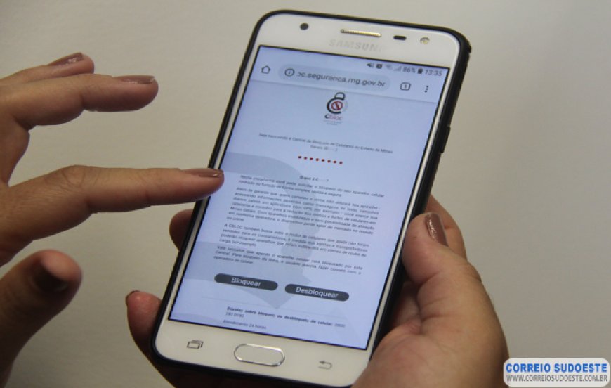 Central já bloqueou quase 15 mil celulares roubados e furtados
