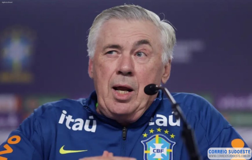 Ancelotti manterá Brasil com quatro atacantes em duelo contra o Chile