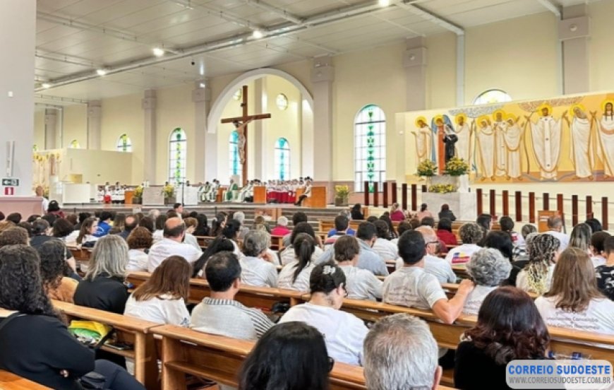 Santuário em Cássia recebe a 1ª Peregrinação Diocesana dos Catequistas: encontro reuniu 1.3 mil catequistas
