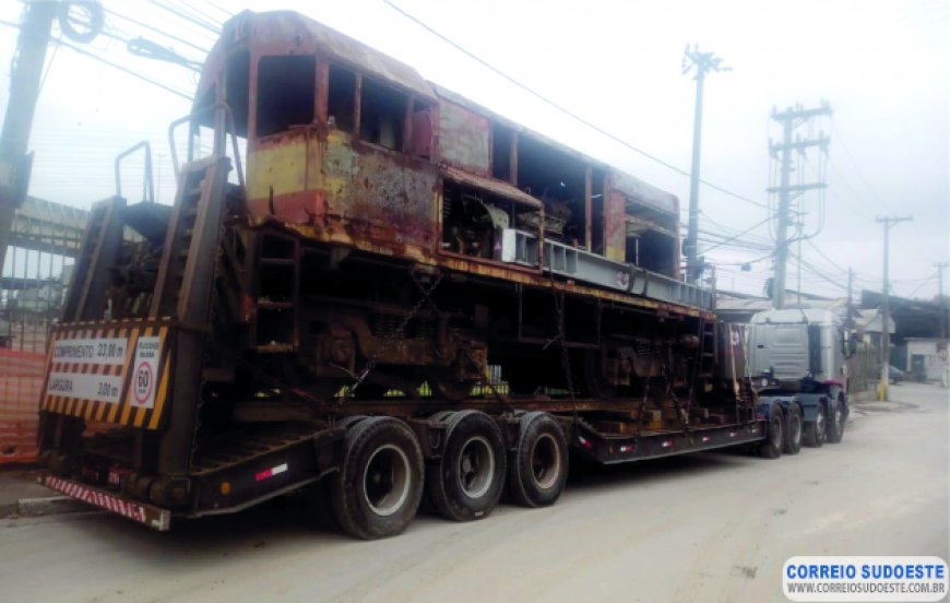 Locomotiva que será atração turística em Guaranésia deverá chegar hoje na cidade