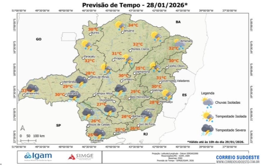 Temperatura elevada favorece tempestades com granizo