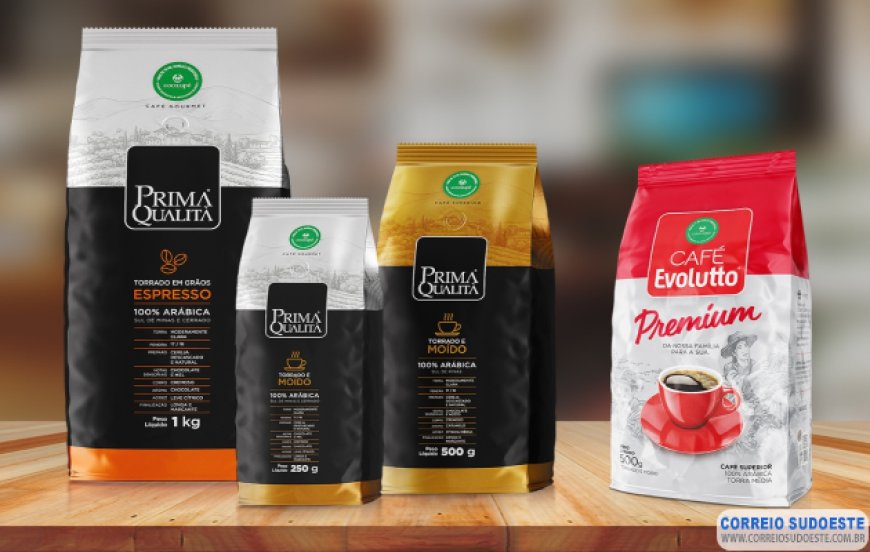 Cooxupé lança versão premium do café Evolutto e novas embalagens dos cafés Prima Qualità