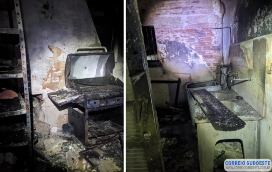Churrasco acaba causando incêndio em Guaranésia