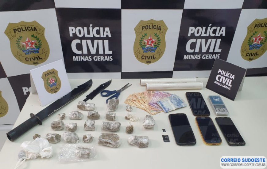 DUPLA É PRESA POR TRÁFICO DE DROGAS EM GUAXUPÉ
