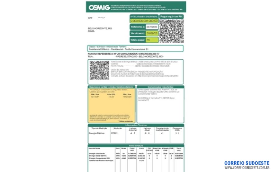 Cemig apresenta novo modelo de fatura para melhorar a experiência do cliente