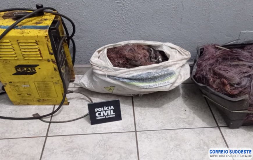 POLÍCIA CIVIL PRENDE QUATRO SUSPEITOS DE RECEPTAR COBRE EM PASSOS