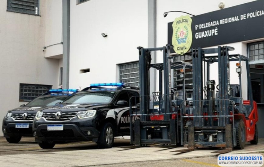 Polícia Civil recupera três empilhadeiras avaliadas em R$ 350 mil em operação no Sul de Minas