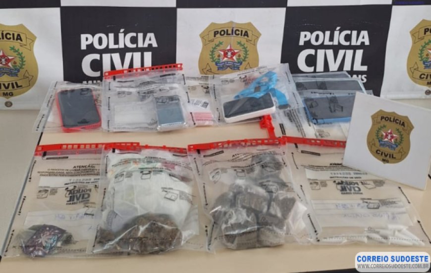 Polícia Civil prende suspeitos por tráfico de drogas no bairro Jardim Recreio