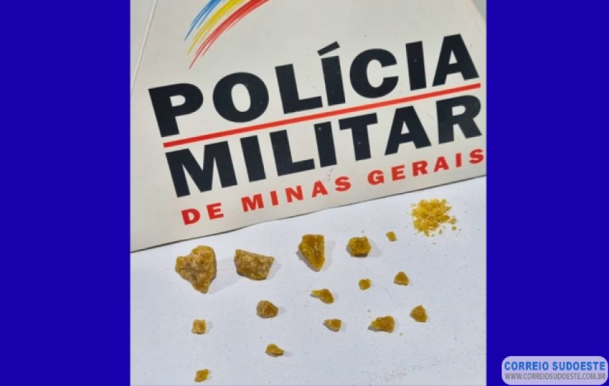 PM de Arceburgo apreende adolescente envolvido com o tráfico
