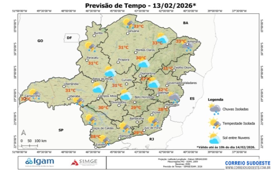Chuva dá trégua nesta sexta-feira