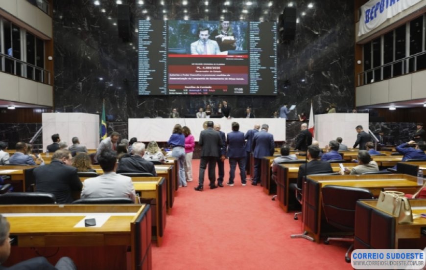 Assembleia Legislativa aprova em definitivo projeto que autoriza privatização da Copasa