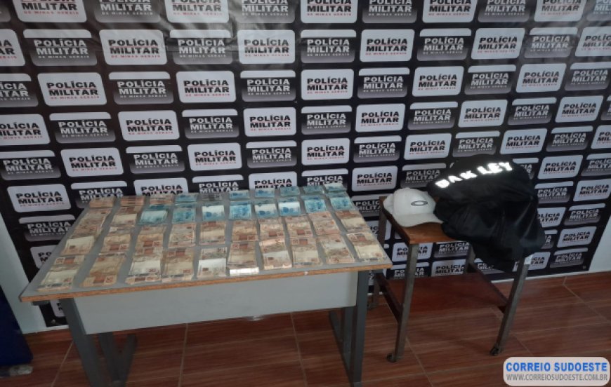 PM prende assaltante em Guaranésia e recupera dinheiro
