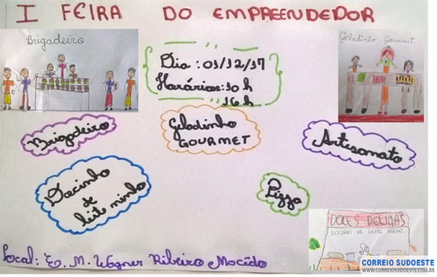 Com técnicas mercantis, escola desperta empreendedorismo dos alunos