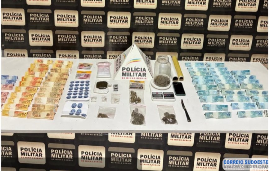 Denúncia anônima leva PM a prender traficante de drogas em Guaxupé