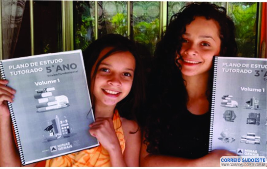 PLANOS DE ESTUDOS TUTORADOS (PETS) SÃO ENTREGUES AOS ALUNOS DA REDE ESTADUAL QUE NÃO TÊM ACESSO AOS MEIOS VIRTUAIS